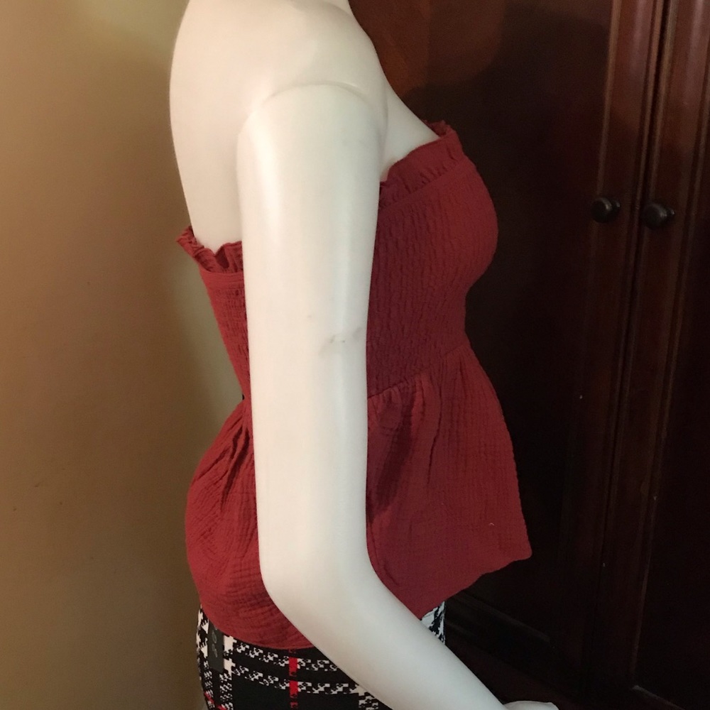 🆕 Sky and Sparrow Red Tube Top-Small - Picture 4 of 7